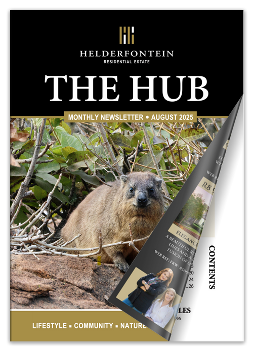 The Helderfontein Residential Estate Newsletter - THE HUB - August 2025